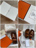 Unboxing di scarpe eleganti in packaging di lusso con dettagli curati e stile raffinato.