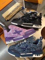 Sneakers di lusso colorate con dettagli a stella, stile moderno e design esclusivo.