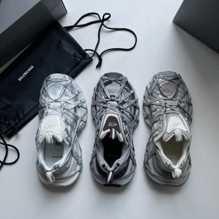 Sneakers di lusso minimaliste, 3 coppie eleganti, dettagli premium, stile moderno e versatile.