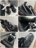 Sneakers nere moderne con dettagli web, comfort elevato e design futuristico.