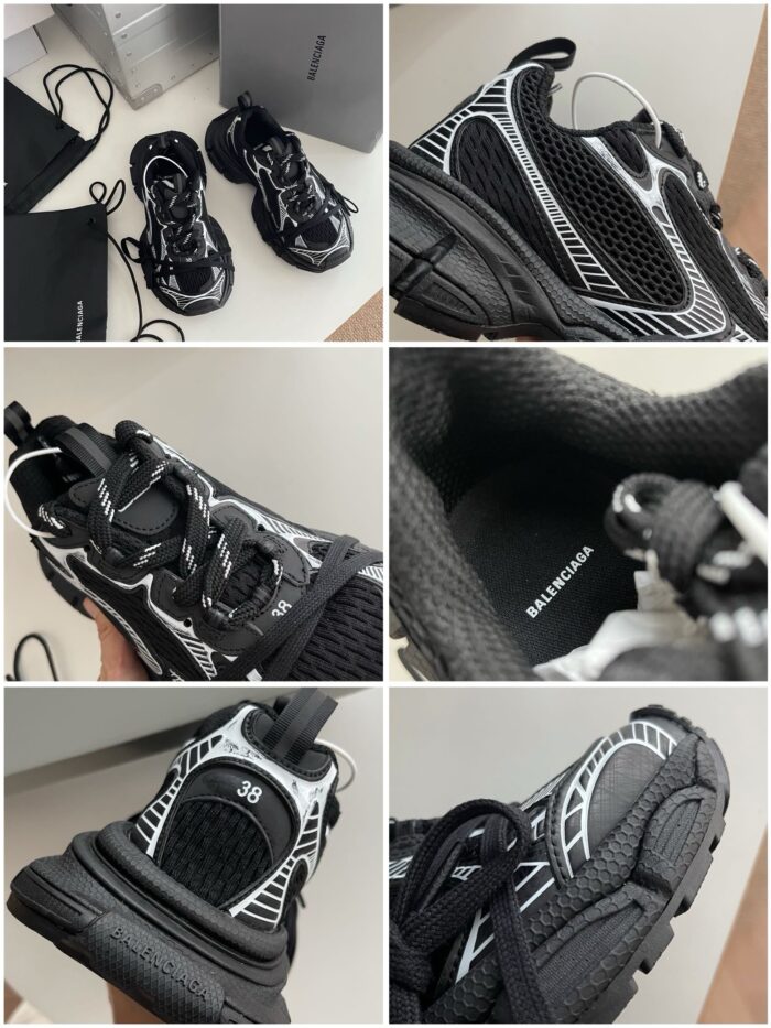 Sneakers nere moderne con dettagli web, comfort elevato e design futuristico.