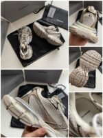 Sneakers di lusso moderne con dettagli di design elegante e suola performante, accompagnate da accessori di classe.