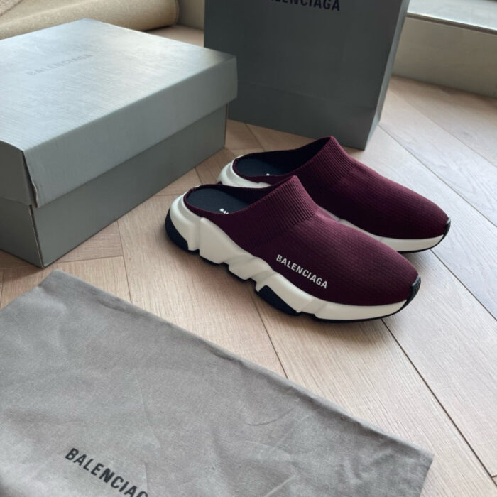Scarpe Slip-On Bordeaux di lusso con scatola elegante e dust bag in stile moderno
