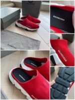 Sneakers rosso vivace Balenciaga con suola chunky e design minimalista, perfette per look alla moda