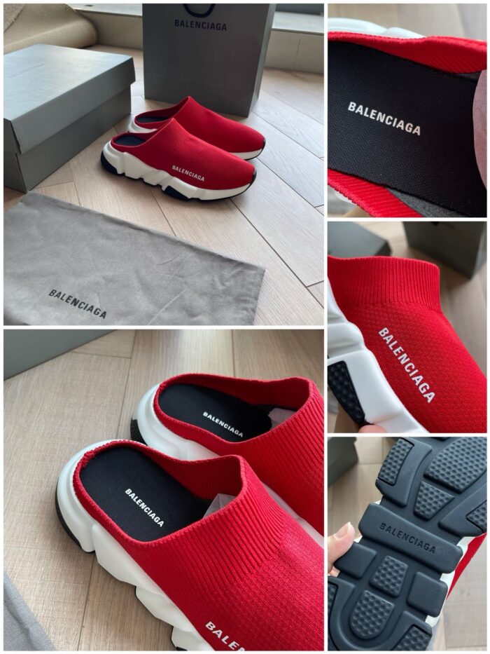 Sneakers rosso vivace Balenciaga con suola chunky e design minimalista, perfette per look alla moda