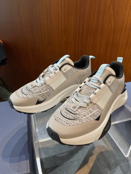 Scarpe da città moderne beige e grigio, stile casual e comfort di alta qualità