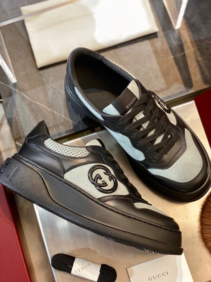 Sneakers di lusso con logo Double G, dettagli moderni e stile elegante per ogni occasione.