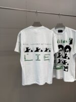 Magliette streetwear con grafica musicale e arte, stile moderno e cultura urbana.