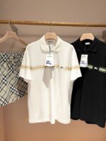 Esposizione di polo classiche e shorts a quadri in stile casual estivo.