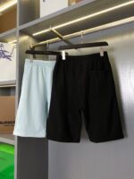 Famel set di pantaloncini estivi casual neri e azzurri su mensile elegante con luci a LED.