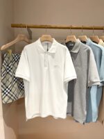 Set di polo uomo e pantaloncini a quadri, stile casual estivo e versatile.