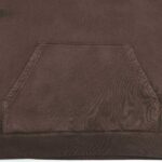 Felpa marrone con tasca kangaroo, morbida e casual, ideali per comfort e stile informale.