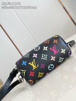Borsa cilindrica Louis Vuitton con motivi floreali multicolor e design moderno elegante