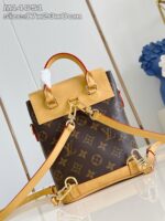 Borsa Louis Vuitton monogram in pelle gialla, elegante e versatile per ogni occasione.