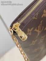 Pochette di lusso Monogramma con catena dorata, elegante e compatta per ogni occasione.