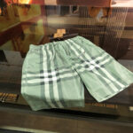 Pantaloncini estivi check verde menta, stile casual e confortevole, perfetti per loutdoor.