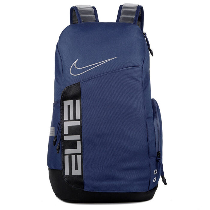 Zaino Nike Elite Navy, resistente all’acqua, stile moderno, perfetto per scuola e sport.