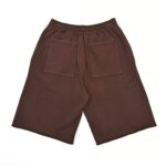 Pantaloncini marroni da donna, elastici, comodi e ideali per estate e attività sportive.