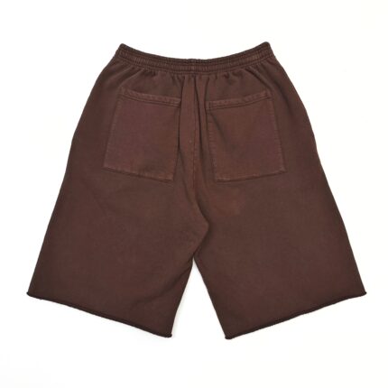 Pantaloncini marroni da donna, elastici, comodi e ideali per estate e attività sportive.