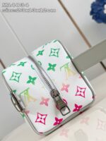 Borsetta Louis Vuitton a motivo colorato, design compatto e elegante, perfetta per ogni occasione.