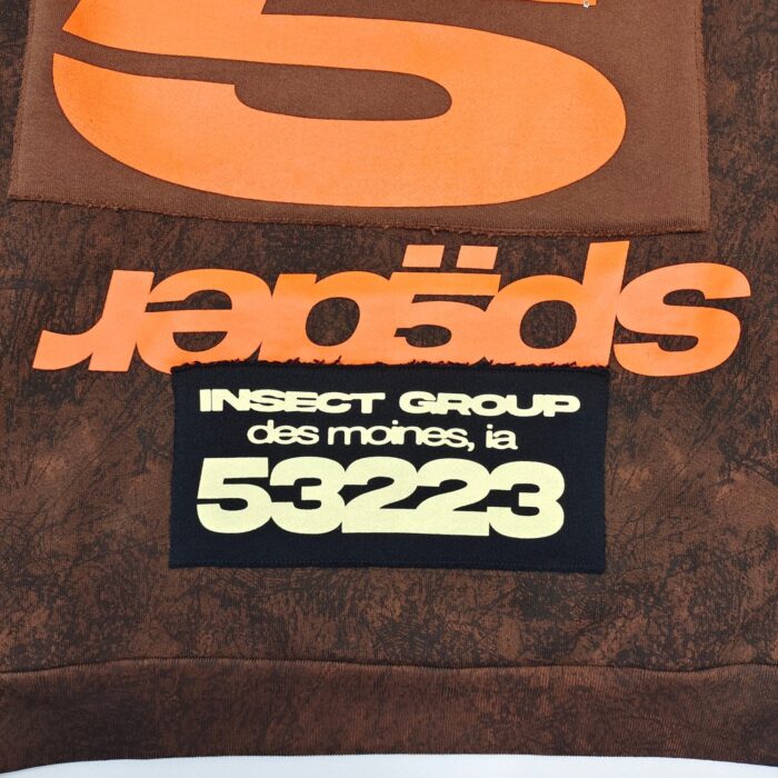 Tessuto con logo colorato Insect Group, Des Moines Iowa, design moderno e accattivante.