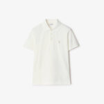 Maglietta polo bianca semplice, elegante e versatile per ogni occasione casual e formale.